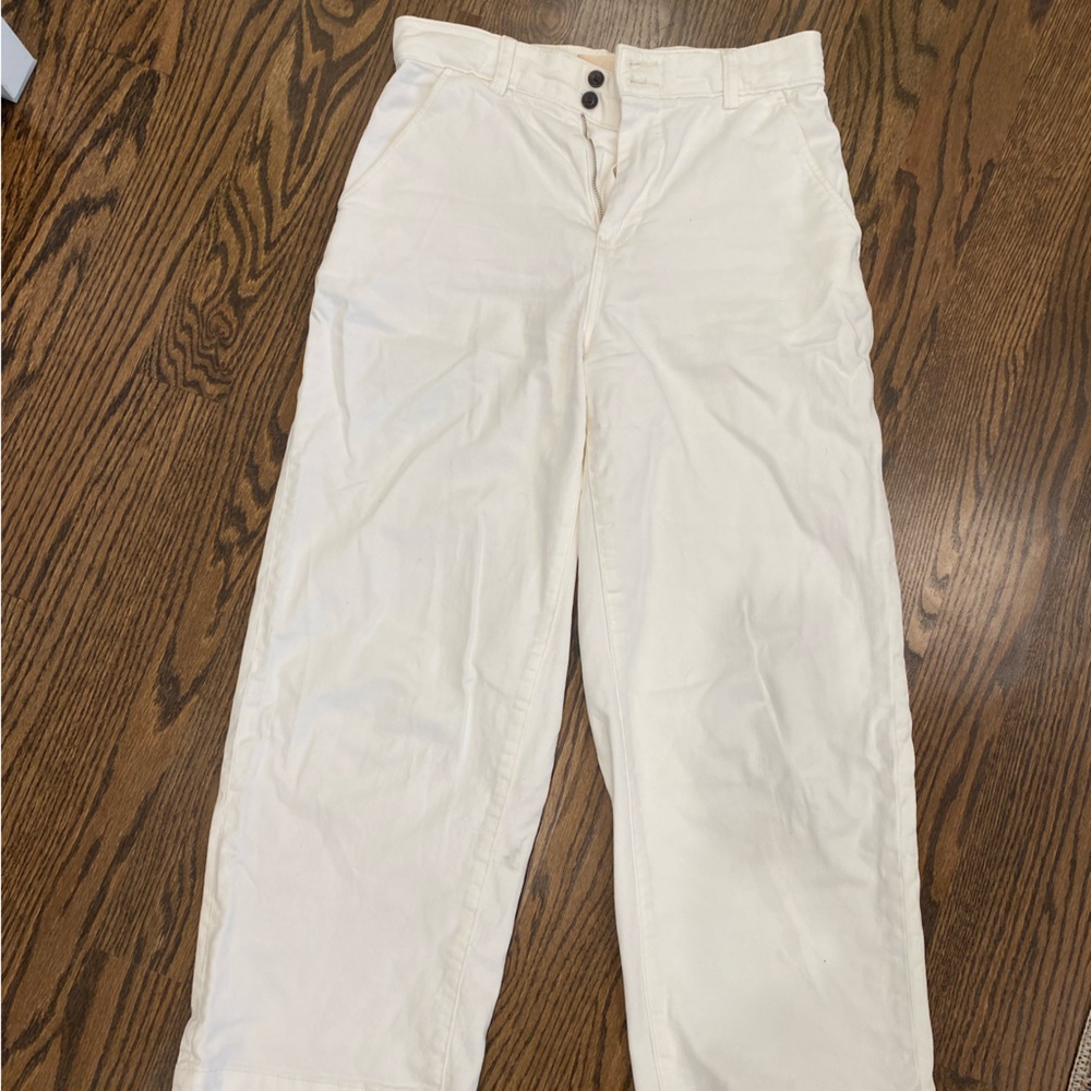 Everlane Women's Cream High-Rise Chinos